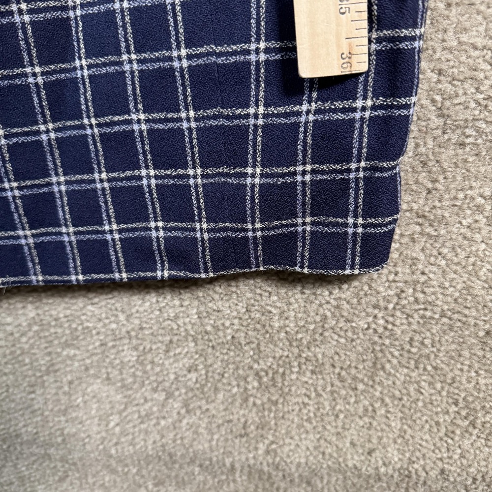 Pendleton Dress Womens 10 Blue Plaid Wool Sleeveless Sheath Work Office USA - Picture 5 of 11